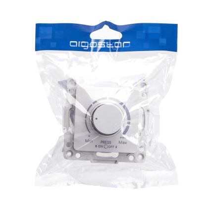 Aigostar - Stmievač bez rámika 250V/10A biely