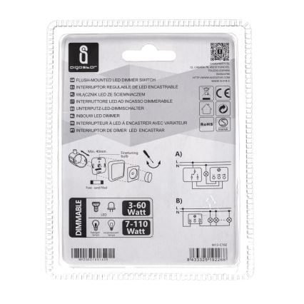 Aigostar - Stmievač otočný 110W/230V biela