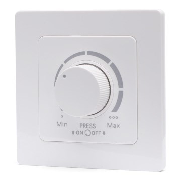 Aigostar - Stmievač s rámčekom 250V/10A biely