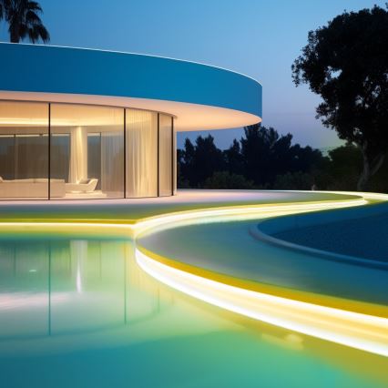 Aigostar - LED Stmievateľný solárny pás LED/20W/3,2V 20 m 2700K IP65 20000 mAh + diaľkové ovládanie