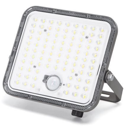 Aigostar - LED stmievateľný solárny reflektor s čidlom LED/120W/3,4V 6500K IP66 8000 mAh + diaľkové ovládanie