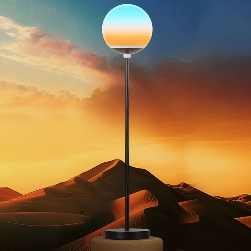 Aigostar - LED RGBW stmievateľná stojacia lampa MESH LED/8W/230V + diaľkové ovládanie