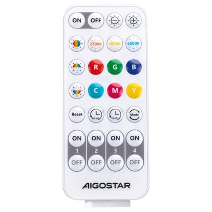 Aigostar - LED RGBW stmievateľná stojacia lampa MESH LED/8W/230V + diaľkové ovládanie