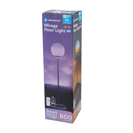 Aigostar - LED RGBW stmievateľná stojacia lampa MESH LED/8W/230V + diaľkové ovládanie