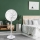 Aigostar - Stojanový ventilátor 2 v 1 45W/230V 110 cm biela