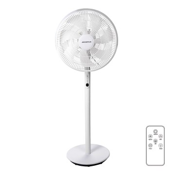Aigostar - Stojanový ventilátor 2v1 45W/230V biela + diaľkové ovládanie