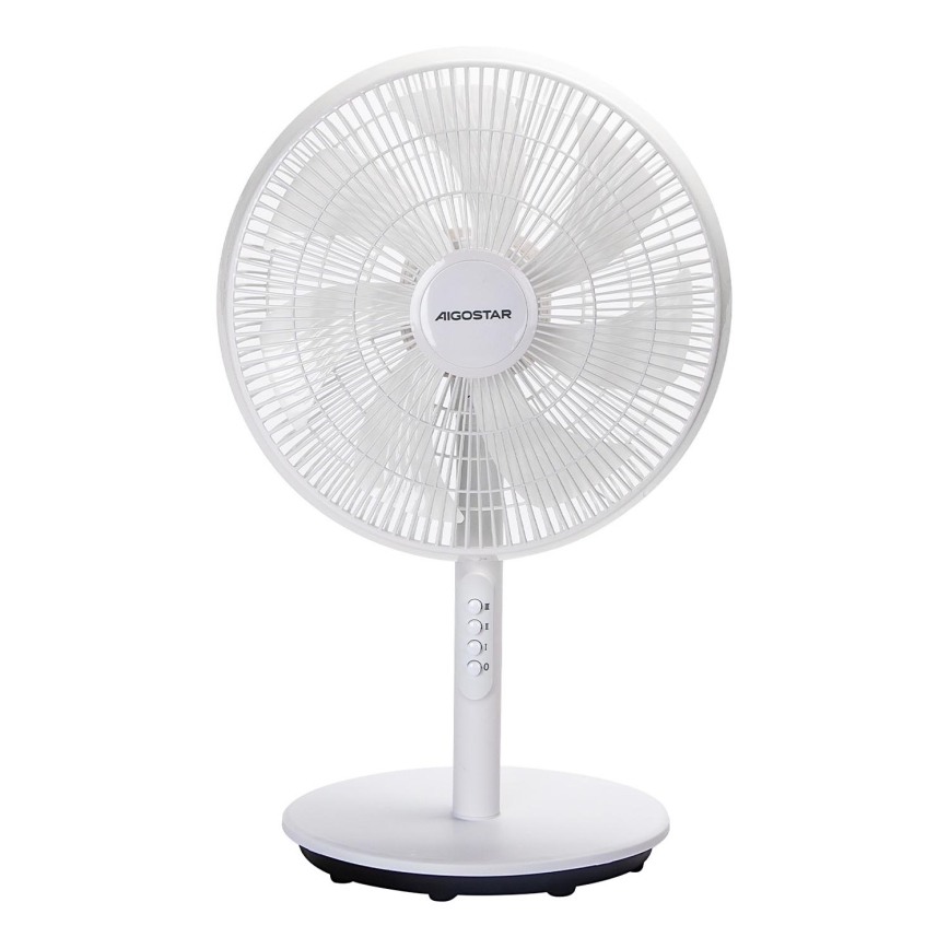 Aigostar - Stojanový ventilátor 45W/230V 110 cm biela