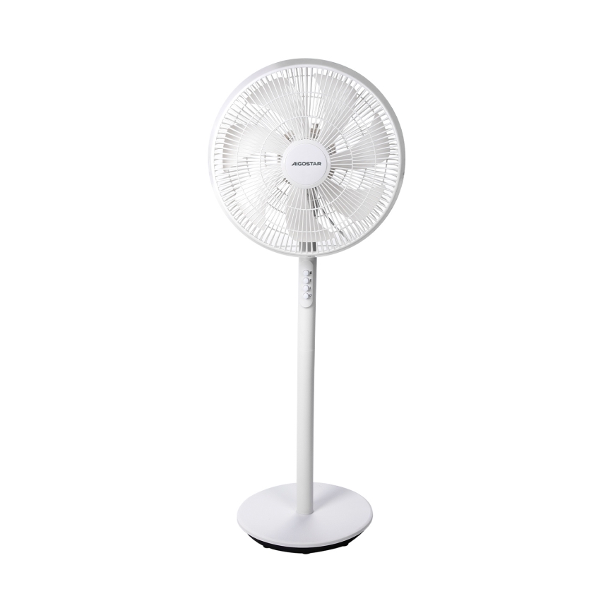 Aigostar - Stojanový ventilátor 45W/230V 110 cm biela