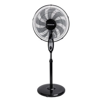 Aigostar - Stojanový ventilátor 55W/230V 130 cm čierny + diaľkové ovládanie