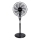 Aigostar - Stojanový ventilátor 55W/230V 130 cm čierny + diaľkové ovládanie