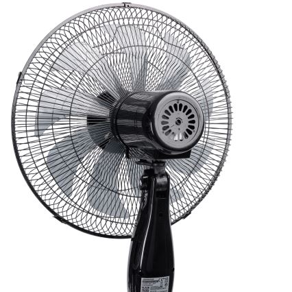 Aigostar - Stojanový ventilátor 55W/230V 130 cm čierny + diaľkové ovládanie
