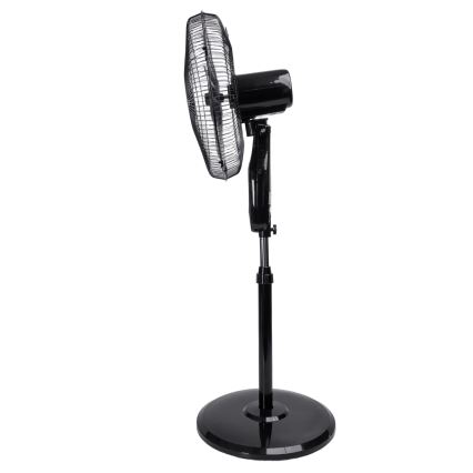 Aigostar - Stojanový ventilátor 55W/230V 130 cm čierny + diaľkové ovládanie