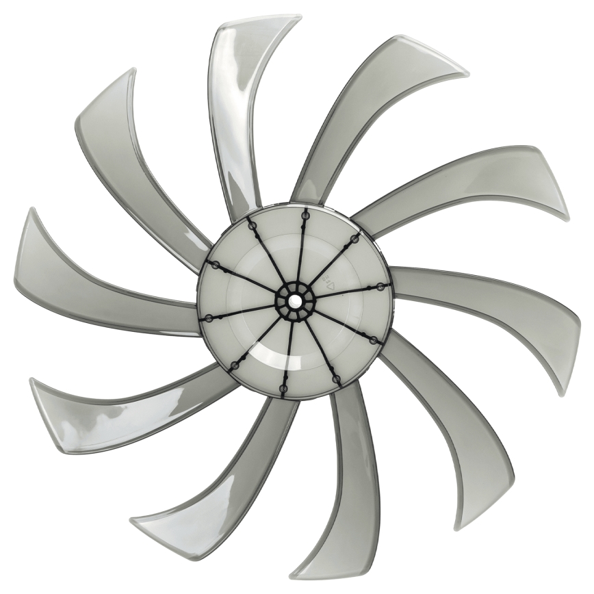 Aigostar - Stojanový ventilátor 55W/230V 130 cm čierny + diaľkové ovládanie