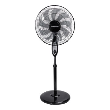 Aigostar - stojanový ventilátor 60 W/230 V, 130 cm, čierny + diaľkové ovládanie