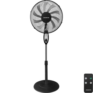 Aigostar - Stojanový ventilátor 60W/230V čierny + diaľkové ovládanie
