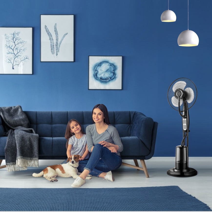 Aigostar - Stojanový ventilátor s rozprašovačom vody 75W/230V + DO