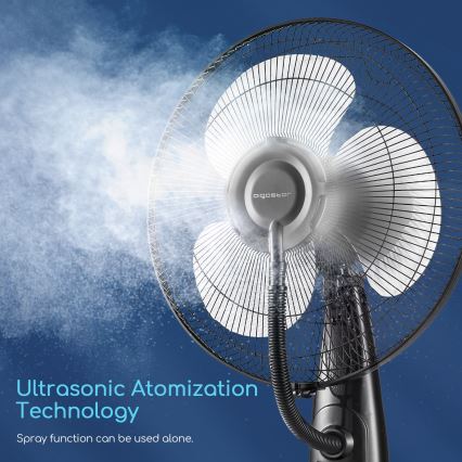 Aigostar - Stojanový ventilátor s rozprašovačom vody 75W/230V + DO