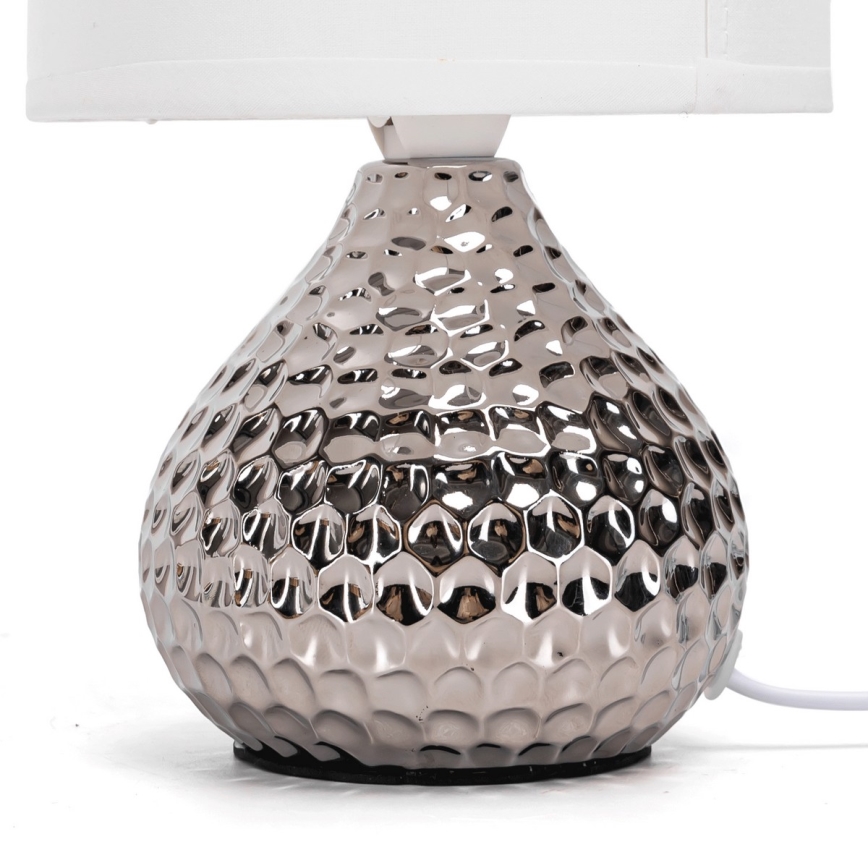 Aigostar - Stolná lampa 1xE14/40W/230V lesklý chróm