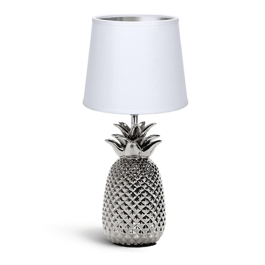 Aigostar - Stolná lampa 1xE14/40W/230V lesklý chróm