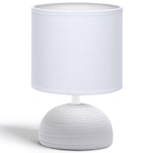 Aigostar - Stolná lampa 1xE14/40W/230V šedá/biela