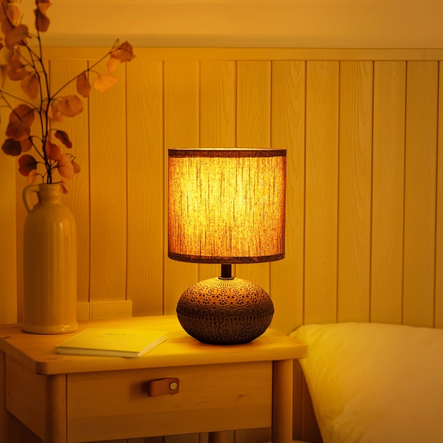 Aigostar - Stolná lampa 1xE14/40W/230V šedá