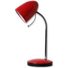 Aigostar - Stolná lampa 1xE27/36W/230V červená/chróm