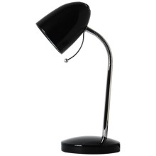 Aigostar - Stolná lampa 1xE27/36W/230V čierna/chróm