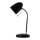 Aigostar - Stolná lampa 1xE27/36W/230V čierna/lesklý chróm
