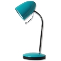 Aigostar - Stolná lampa 1xE27/36W/230V modrá/chróm