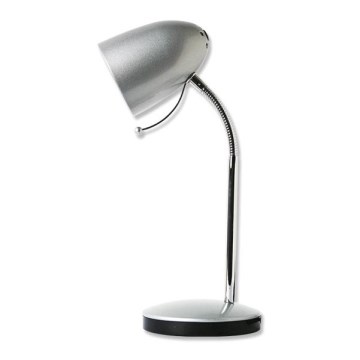 Aigostar - Stolná lampa 1xE27/36W/230V strieborná/lesklý chróm