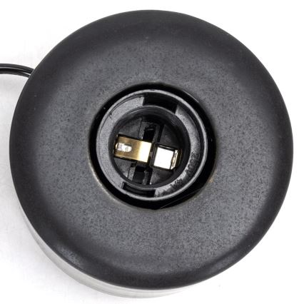 Aigostar - Stolná lampa 1xE27/60W/230V čierna