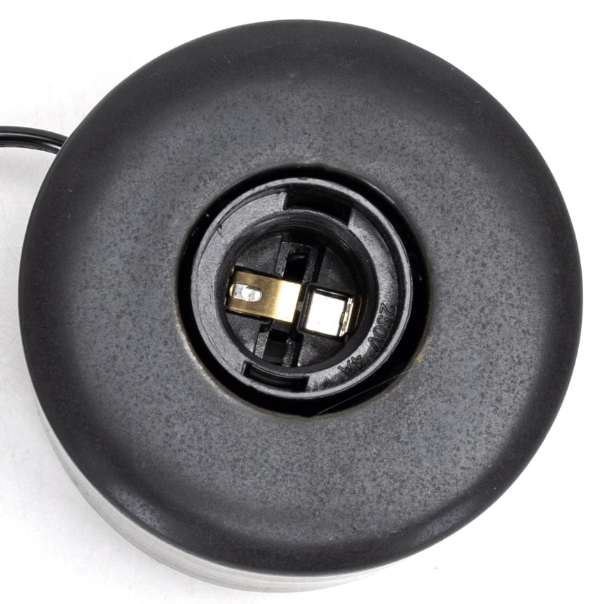 Aigostar - Stolná lampa 1xE27/60W/230V čierna