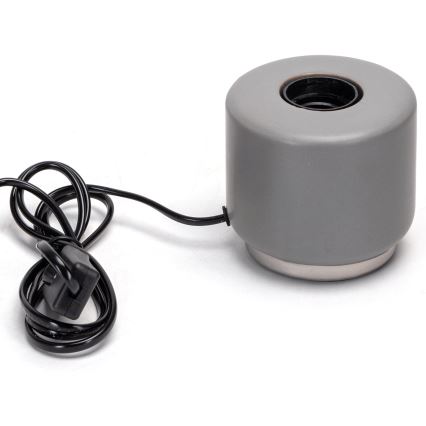 Aigostar - Stolná lampa 1xE27/60W/230V šedá