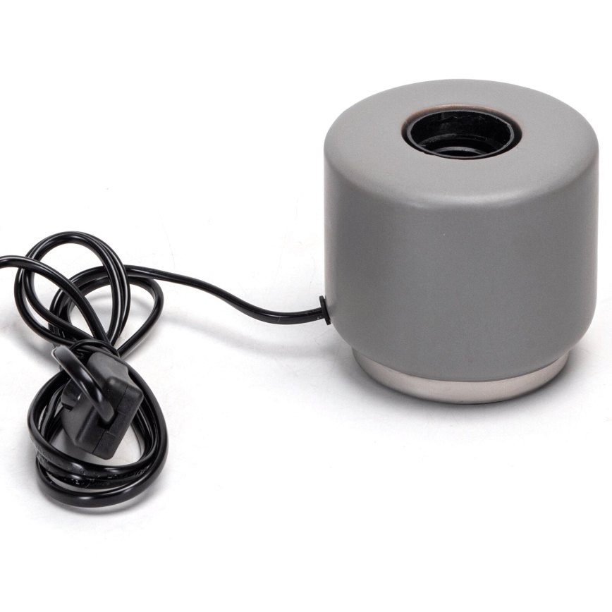 Aigostar - Stolná lampa 1xE27/60W/230V šedá
