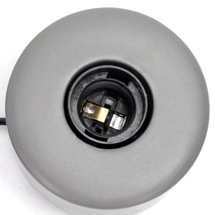 Aigostar - Stolná lampa 1xE27/60W/230V šedá
