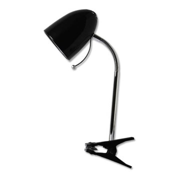 Aigostar -  Stolná lampa s klipom 1xE27/11W/230V čierna/lesklý chróm