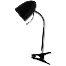 Aigostar -  Stolná lampa s klipom 1xE27/36W/230V čierna/chróm