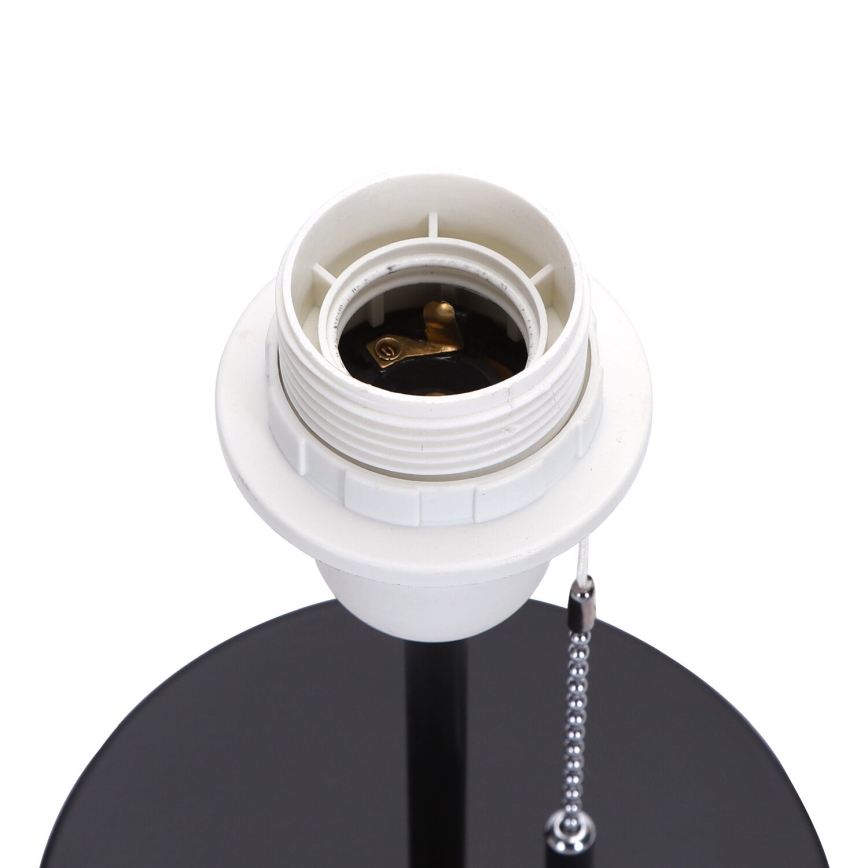 Aigostar - Stolná lampa s USB portom 1xE27/40W/230V čierna