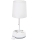 Aigostar - Stolná lampa so zásuvkami a USB portami 1xE27/60W/230V biela