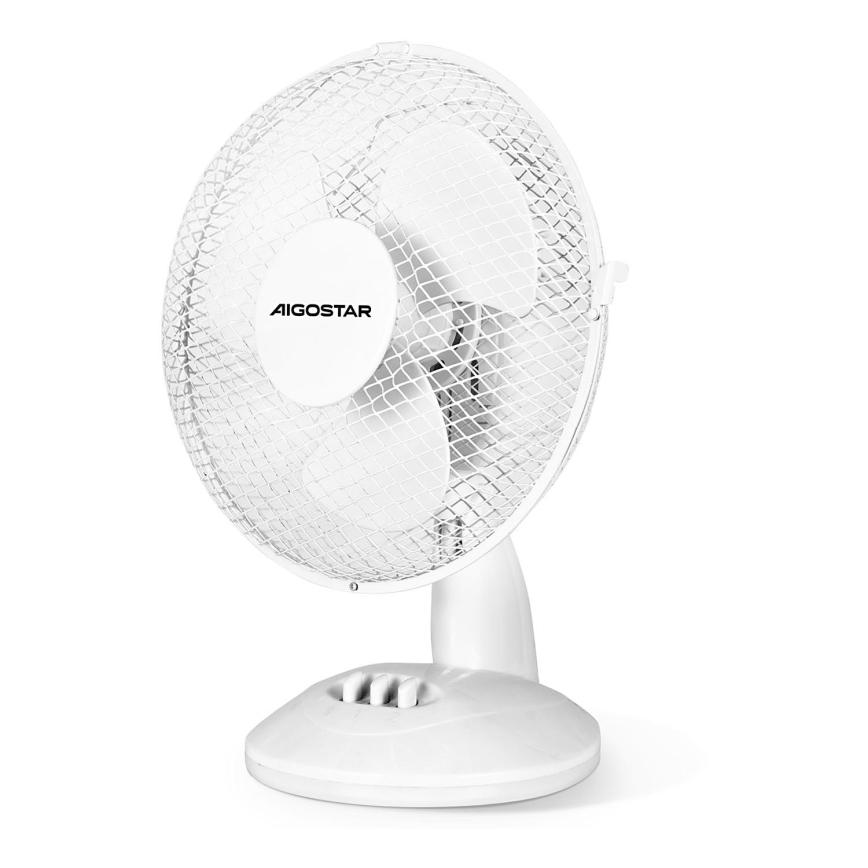 Aigostar - Stolný ventilátor 20W/230V biela