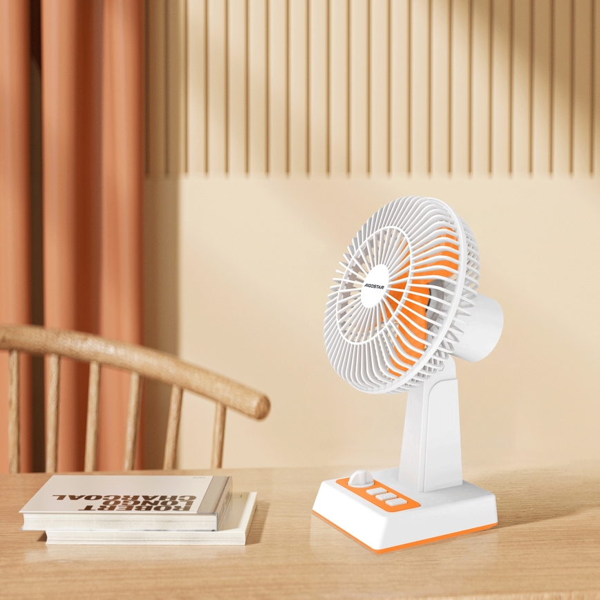 Aigostar - Stolný ventilátor 6W/USB