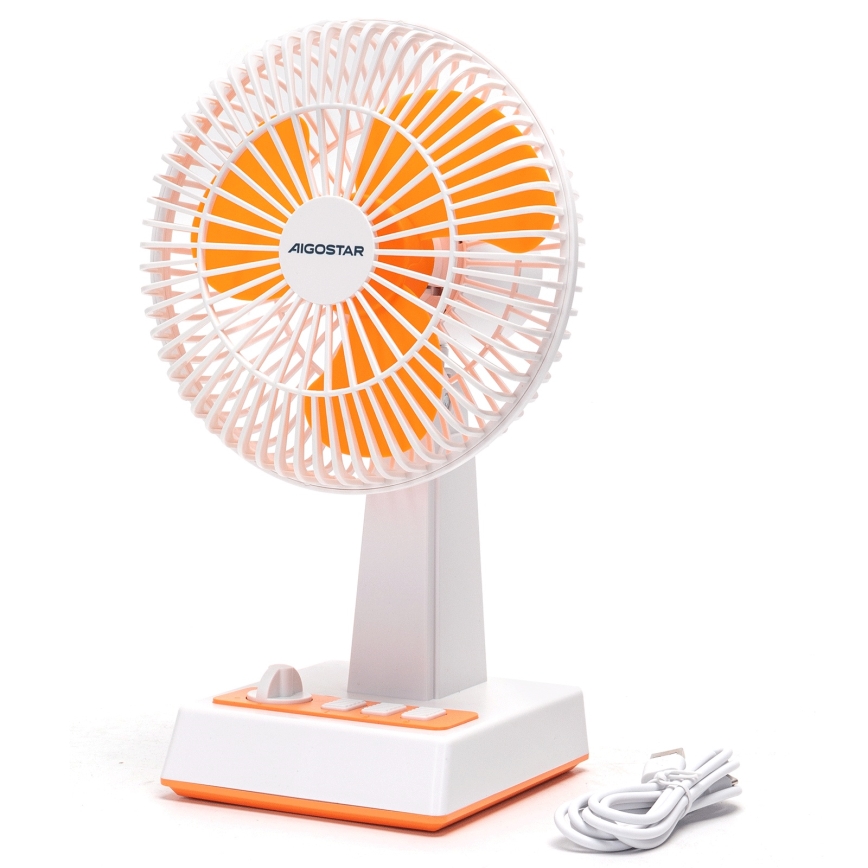 Aigostar - Stolný ventilátor 6W/USB