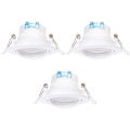 Aigostar - SÚPRAVA 3x LED Podhľadové svietidlo LED/5W/230V 6500K pr. 8,5 cm biela