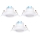 Aigostar - SÚPRAVA 3x LED Podhľadové svietidlo LED/5W/230V 6500K pr. 8,5 cm biela