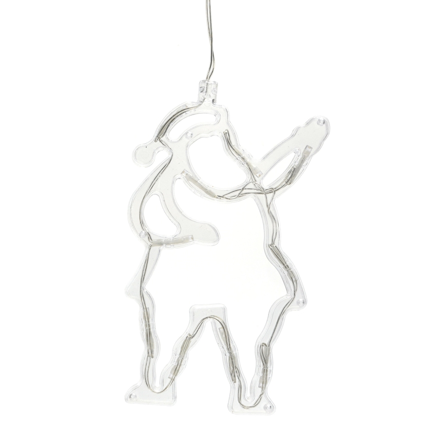 Aigostar - Vianočná LED dekorácia 10xLED/3xAAA Santa Claus 20 cm