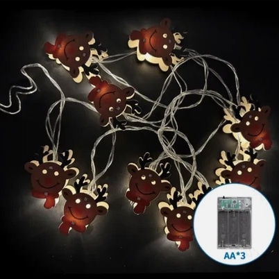 Aigostar - Vianočný LED reťazec 20xLED/3xAA, 3 m, teplá biela, v tvare soba