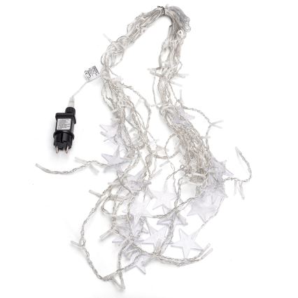 Aigostar - LED vonkajší vianočný reťazec 168 × LED / 8 režimov, 3 × 1,5 m, IP44, teplá biela, hviezdy