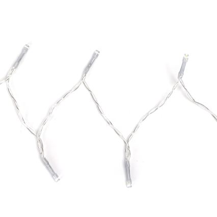 Aigostar - LED Vonkajšia  reťaz 100xLED/8 funkcí/3xAA 10,3m IP44 studená biela