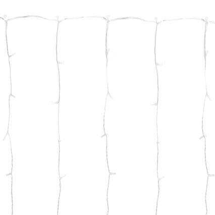 Aigostar - LED vonkajšia vianočná reťaz 300xLED/8 funkcií 3x1m IP44 studená biela + diaľkové ovládanie