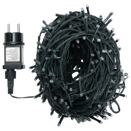 Aigostar - Vonkajší vianočný LED reťazec 500 LED / 8 režimov, 50 m, IP44, teplá biela